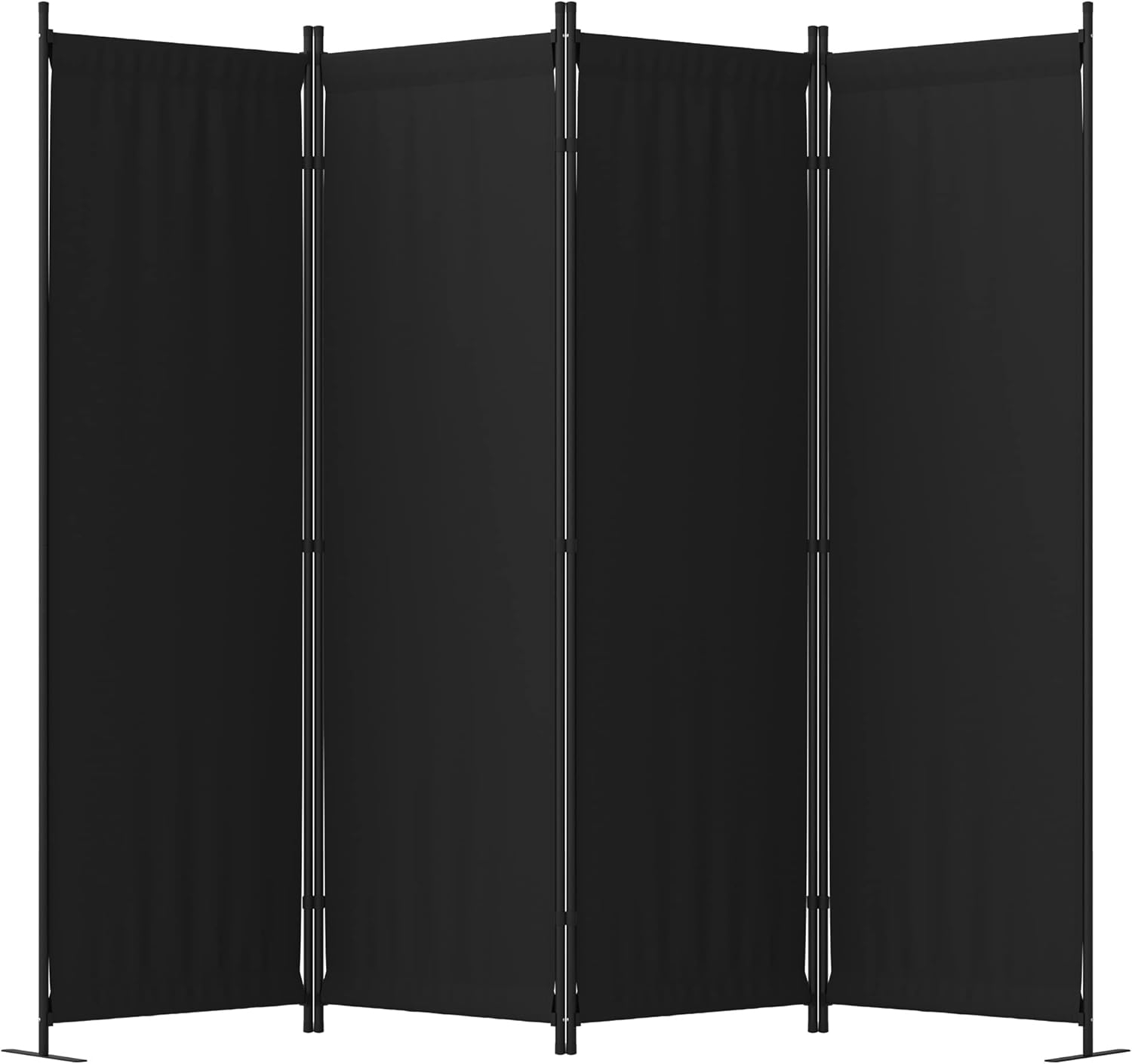 Room Divider Folding Privacy Screens 4 Panel Partitions 88" Dividers Portable Separating for Home Office Bedroom Dorm Decor (Grey)