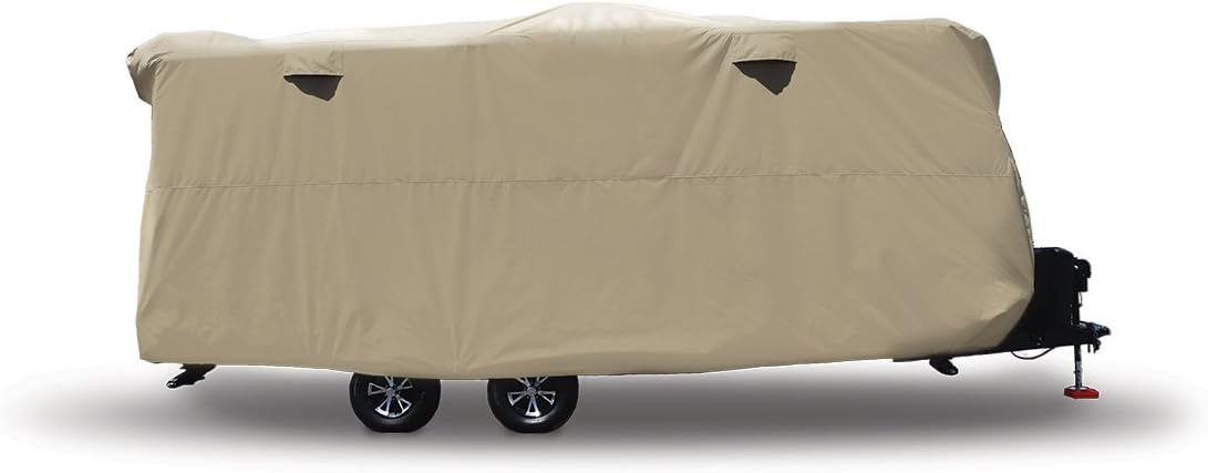 ADCO by Covercraft 74843 Storage Lot Cover for Travel Trailer RV, Fits 24'1" - 26', Tan