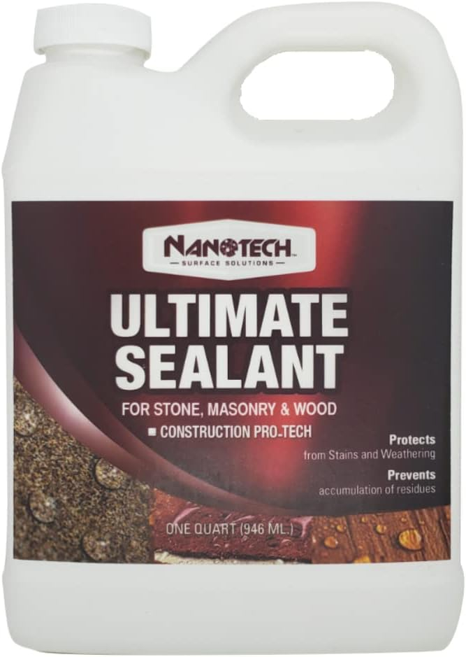 Nanotech Ultimate Sealer 1 Quart Natural for use on stone, concrete, pavers, un glazed tile, clay tiles, wood