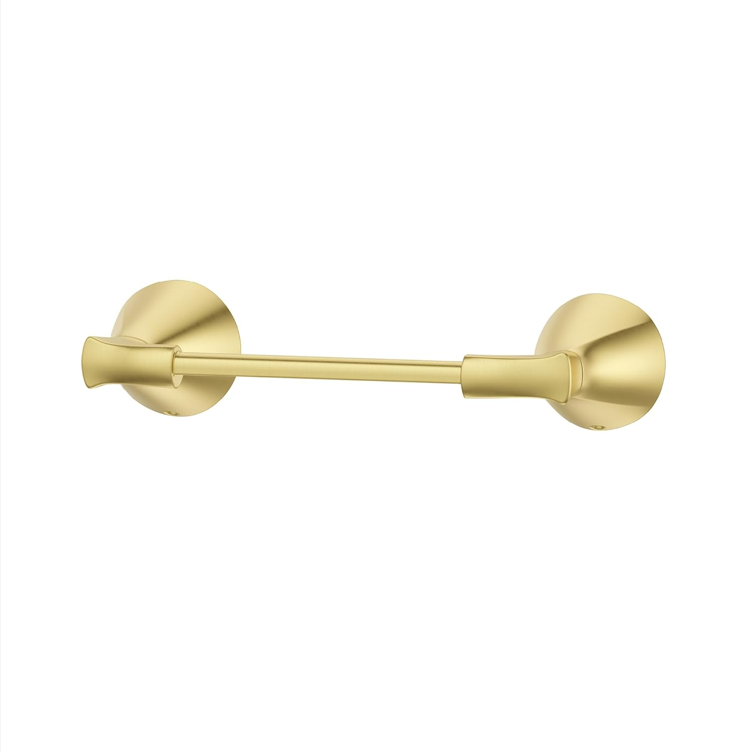 Willa Wall Mount Double Post Toilet Paper Holder in Brushed Gold