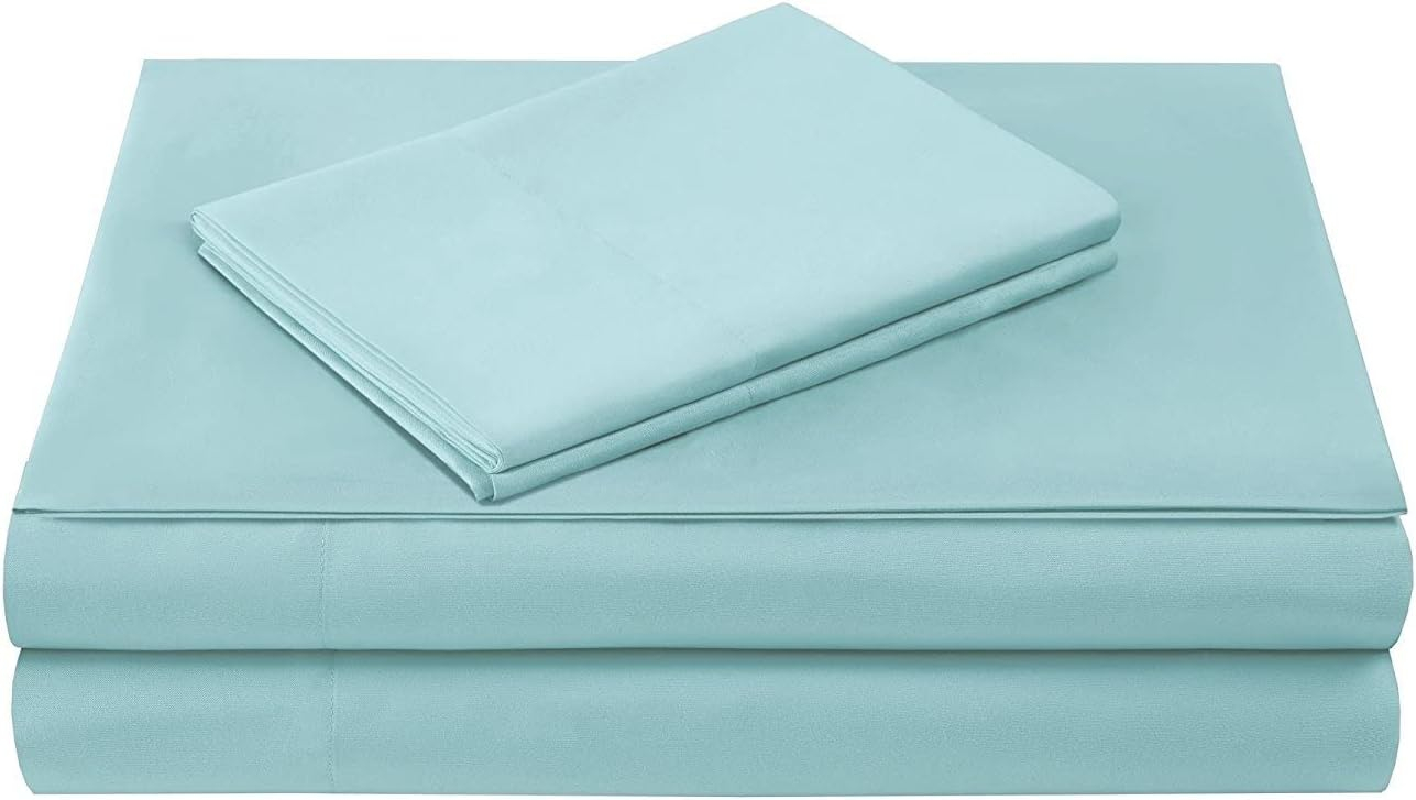 Aqua Twin Deep Pocket Microfiber Sheet Set