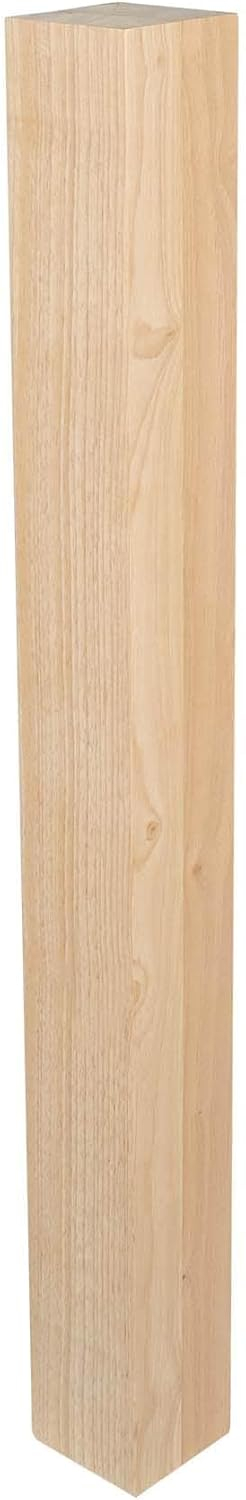 OUTWATER Architectural Products Solid Hardwood Island Leg 35-1/4" Height x 3-1/2" Width