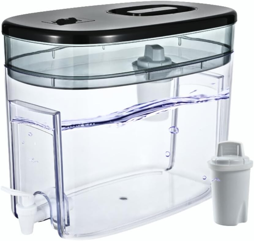 OnlyPure 40-Cup Water Filtration Pitcher, IAPMO Certified, 5X Lifetime, 99% Lead Reduction