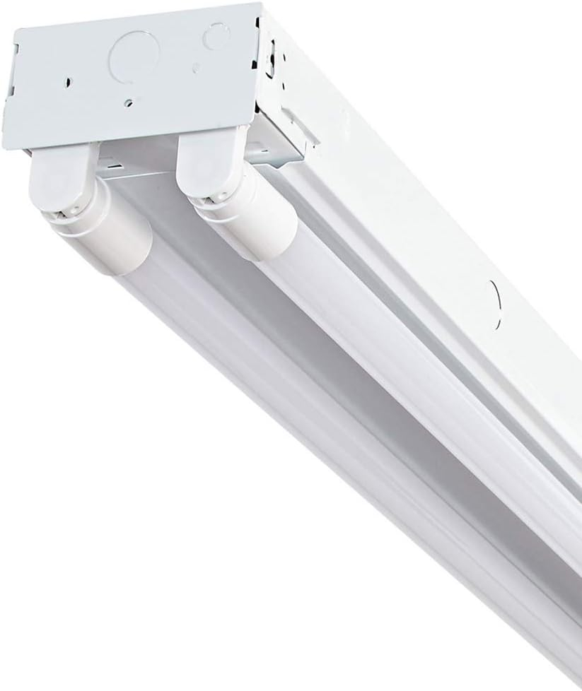 Designers Fountain LED Strip Lights, 2-Light T8 Industrial Tubes, 3600 Lumens, 5000K, 4 ft, White, ST702T1850