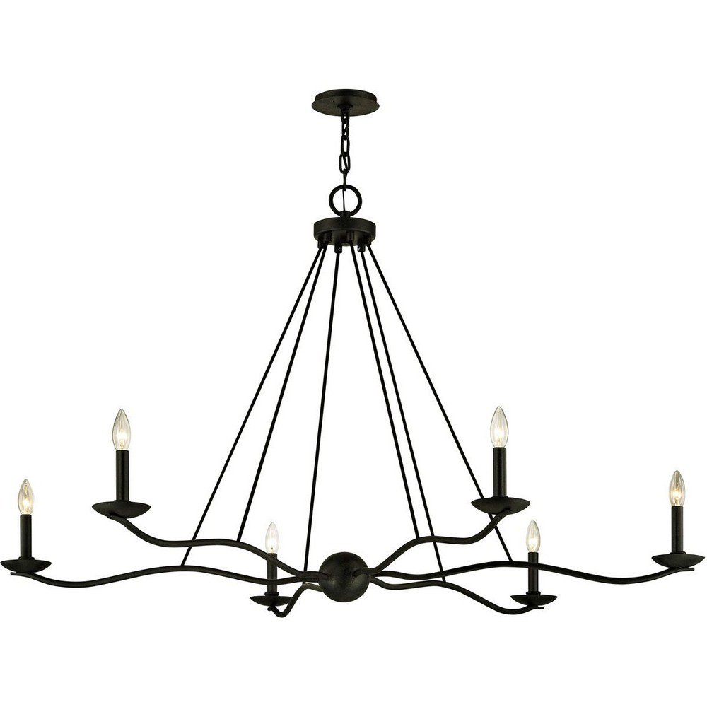 Atherton Chandelier - Black / Large