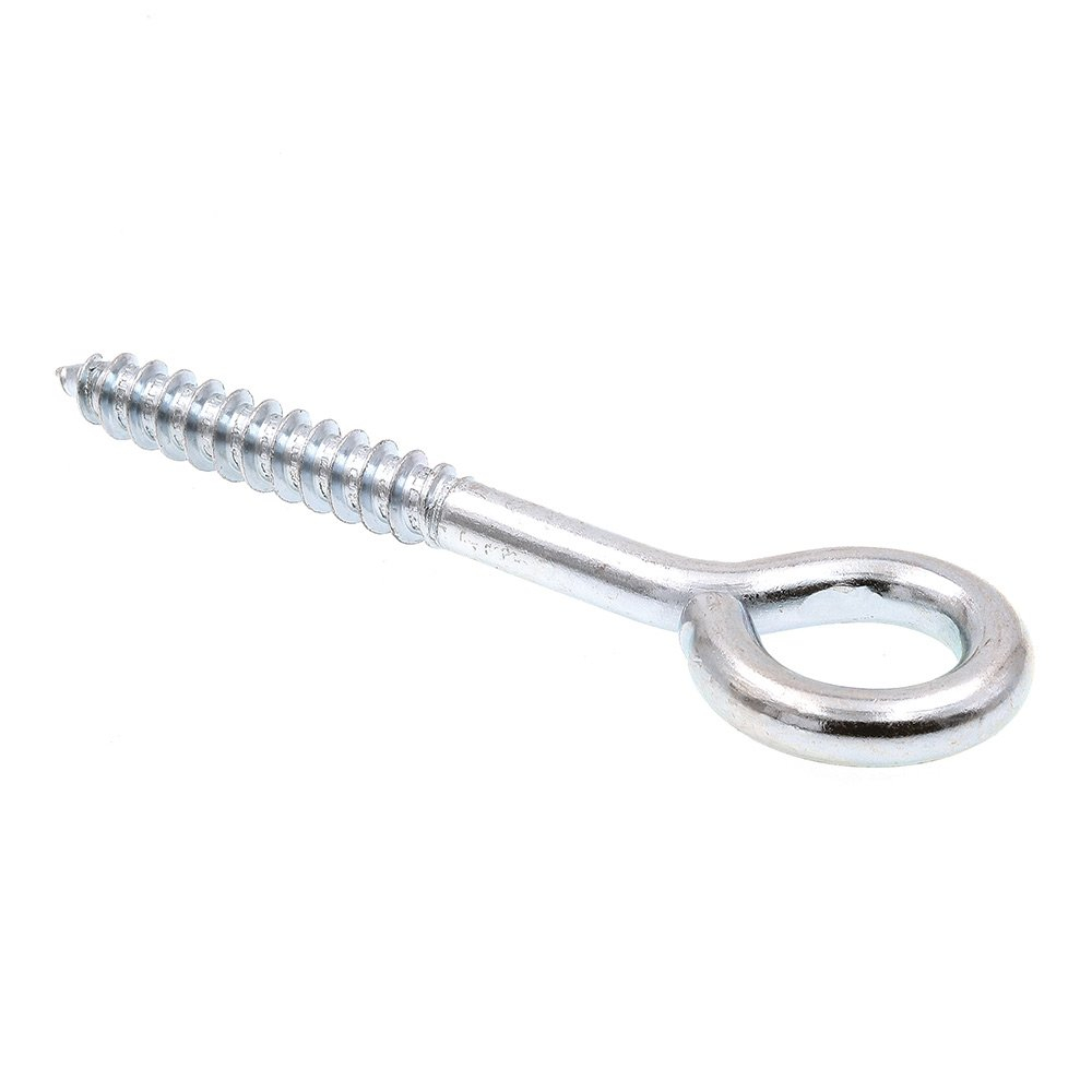 Prime-Line 9067941 Screw Eye, Lag Thread, 3/8 in X 4-1/2 in, Zinc Plated Steel, Pack of 10