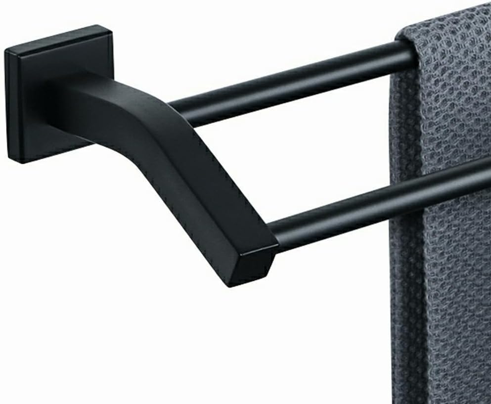Alise Bath Double Towel Bars Towel Racks for Bathroom,Wall Mount Towel Holder 20-Inch Heavy Duty SUS304 Stainless Steel Towel Hanger Rail,GK9500-B Matte Black