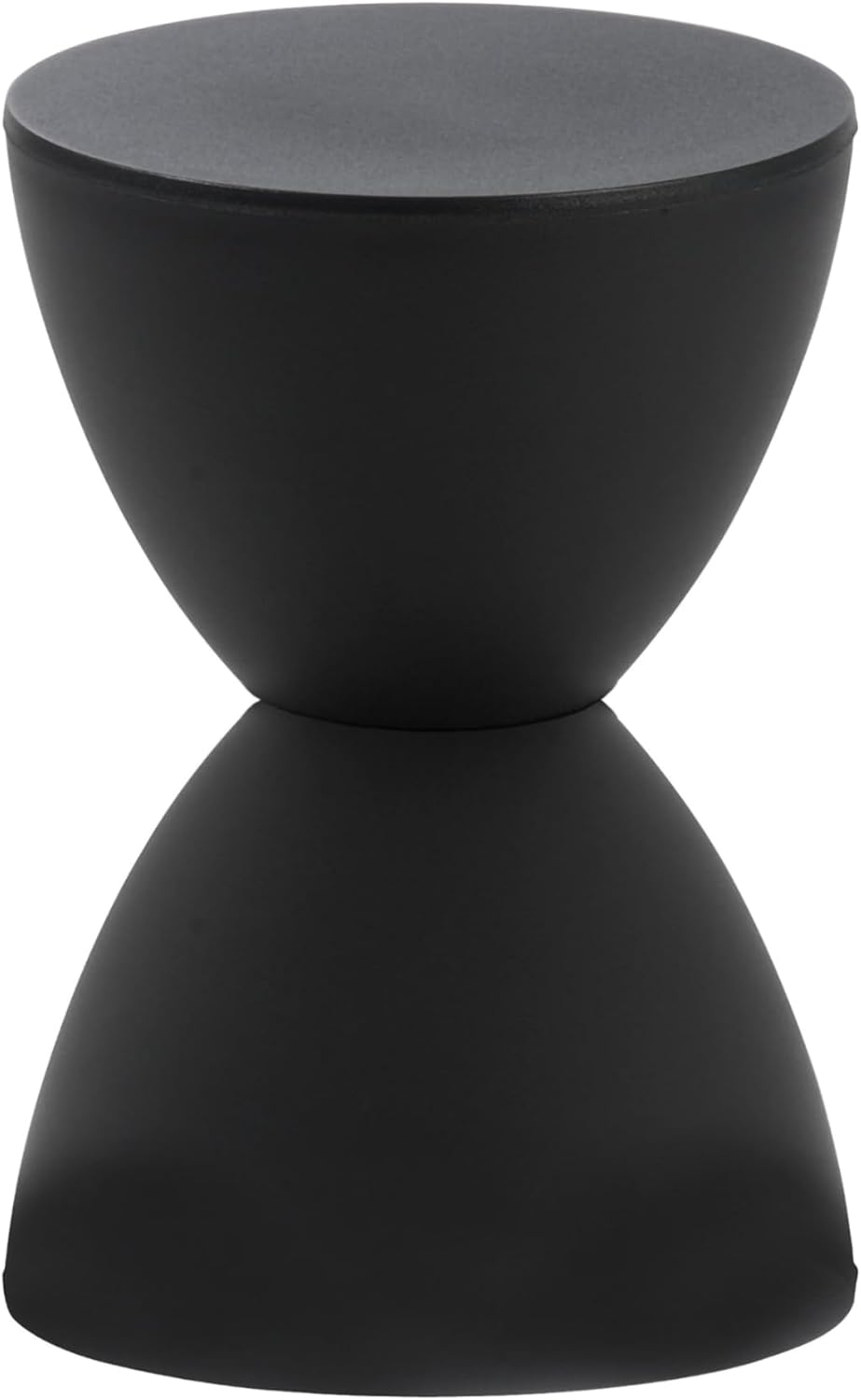 Sallie Black Weather-Resistant Plastic Indoor/Outdoor Stool