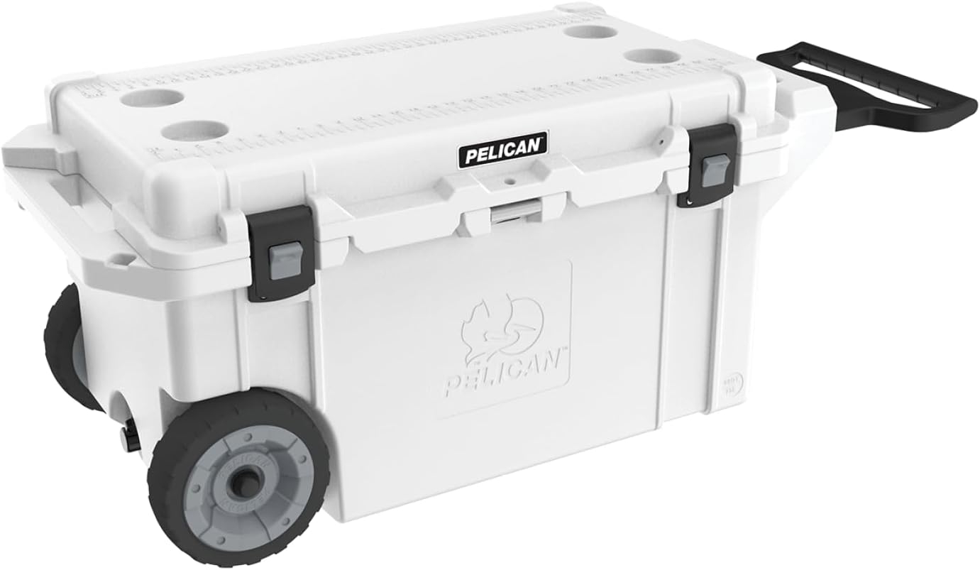 Pelican Elite 80 Quart Wheeled Cooler (White)
