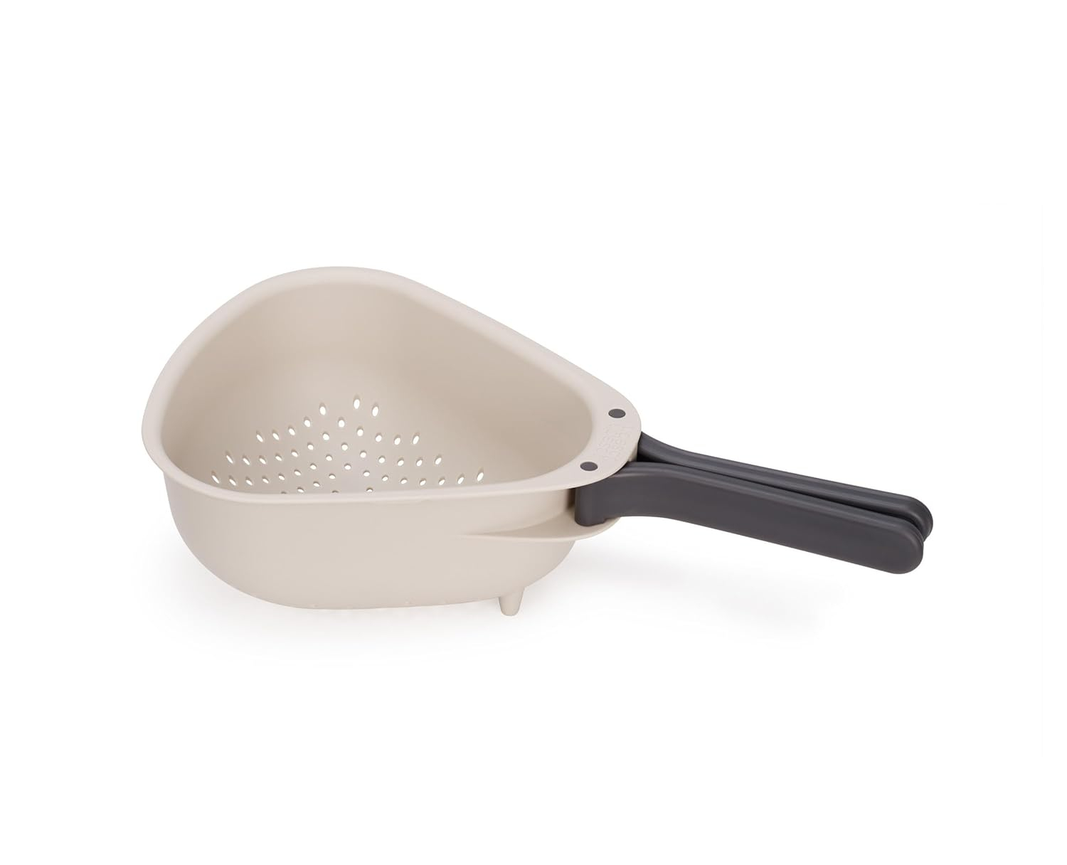 Joseph Joseph Droplet Compact Colander with Folding Handles, Space-Saving Design, Easy-Pour Corners, for Draining Vegetables, Pasta, Fruits