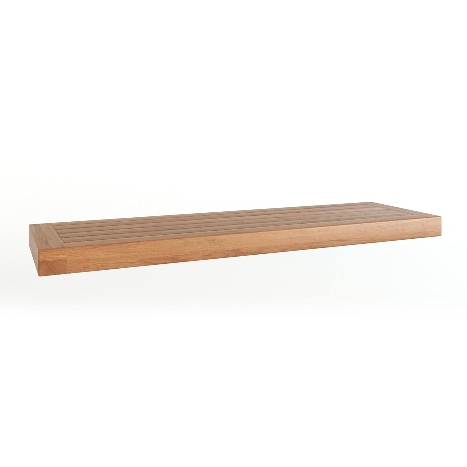 AquaTeak 30" Moa Teak Floating Wall Shelf
