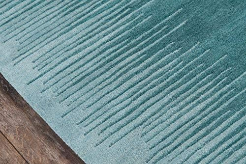 Art Craft Aqua 5 ft. x 8 ft. Indoor Area Rug
