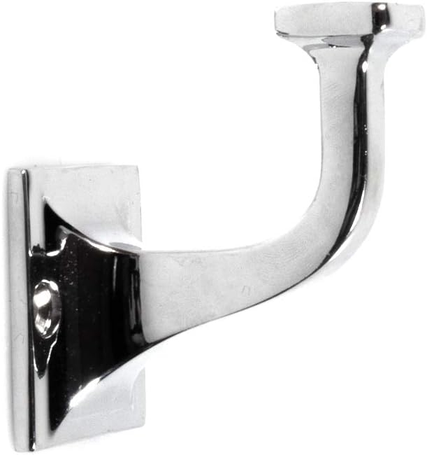 Chrome Metal Single Prong Decorative Wall Hook