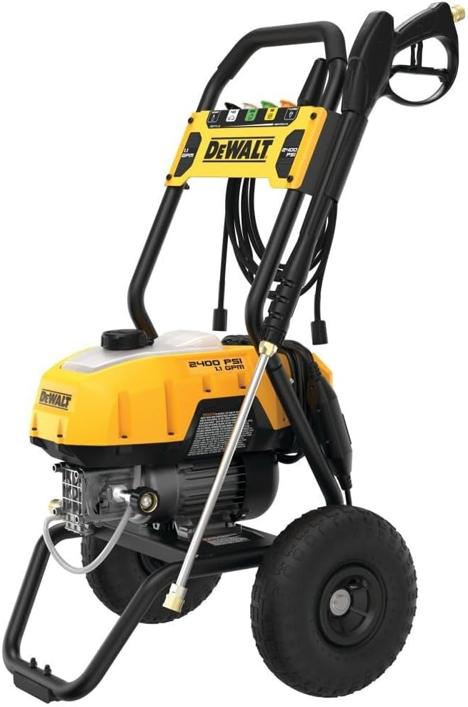 DEWALT AC Pressure Washer 2400 PSI at 120V Electric Cold, Quick Connect Tips