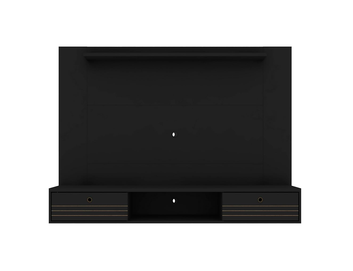 Manhattan Comfort Liberty Wood Entertainment Center for TVs up to 65" in Black
