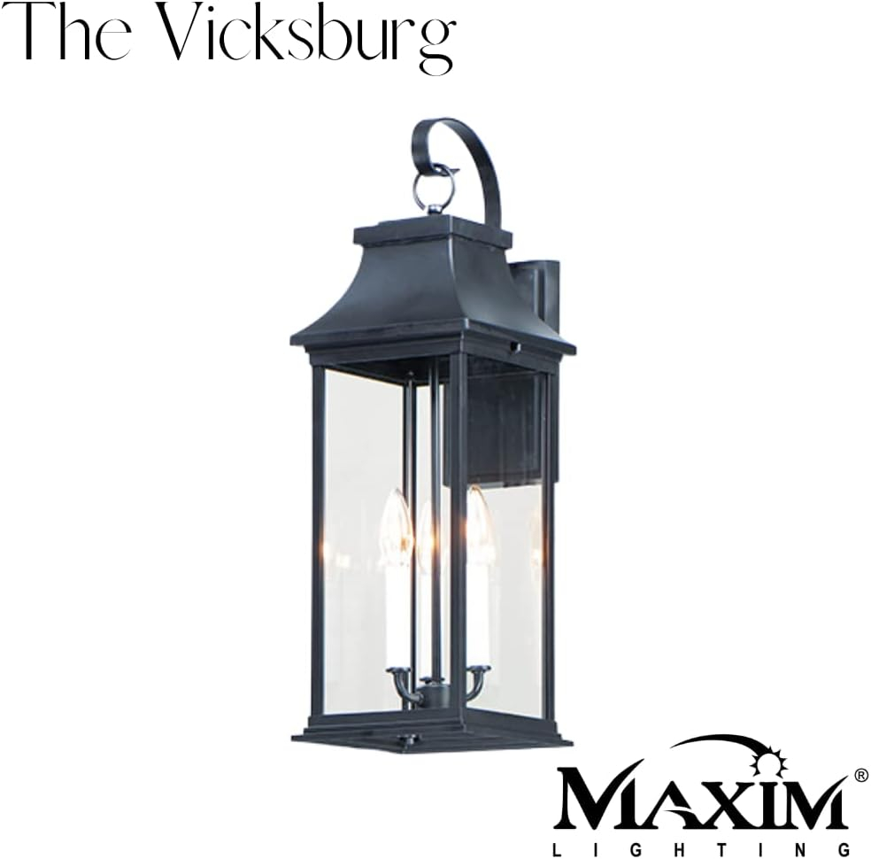 Maxim Lighting - Three Light Outdoor Wall Mount - Vicksburg - 3 Light Large