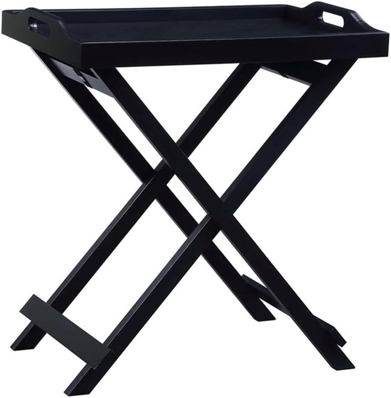 Convenience Concepts Designs2Go Folding Tray Table, Black