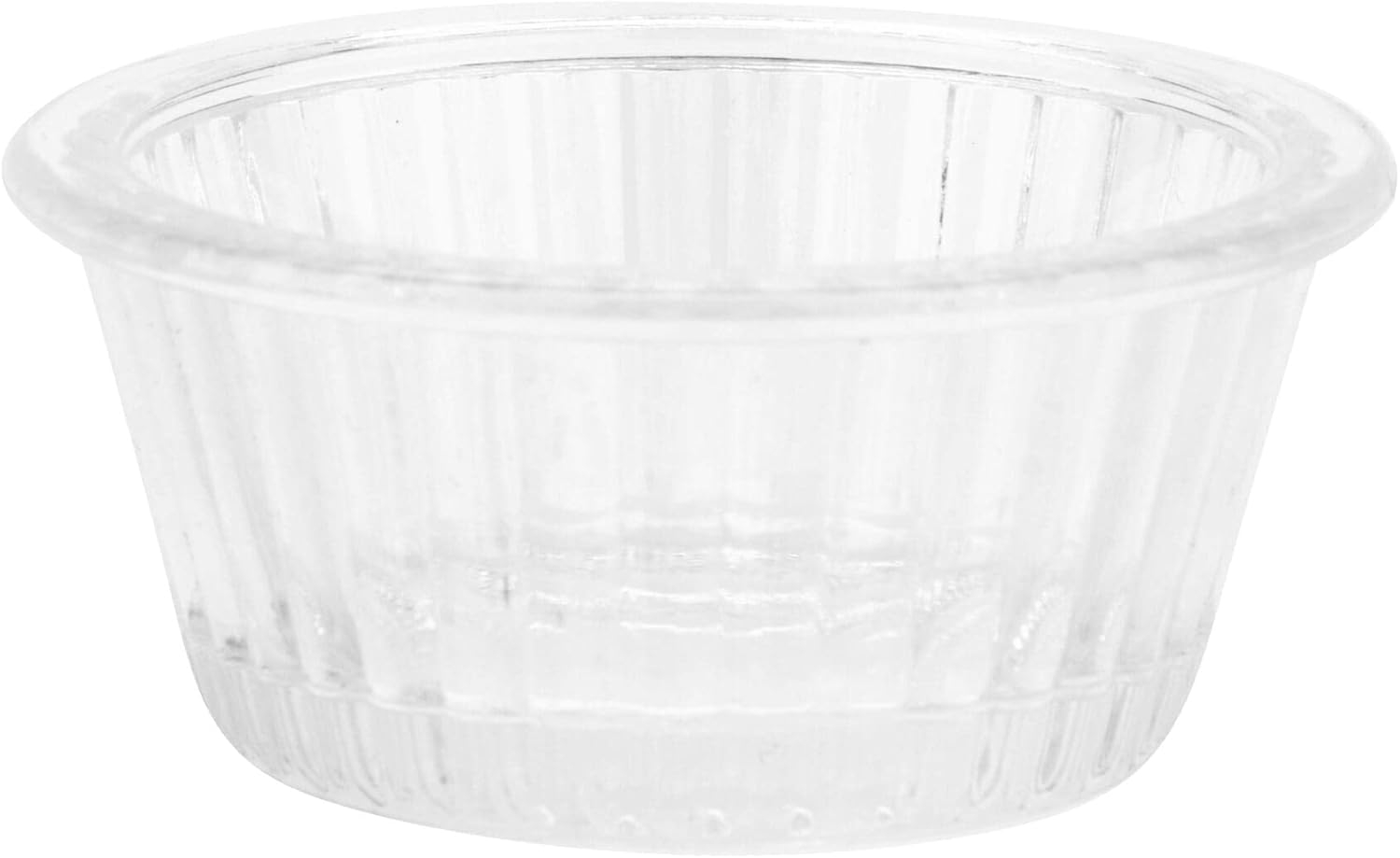 G.E.T. ER-001-CL 1 oz. Fluted Ramekin, Break Resistant, San, Clear (Pack of 12)