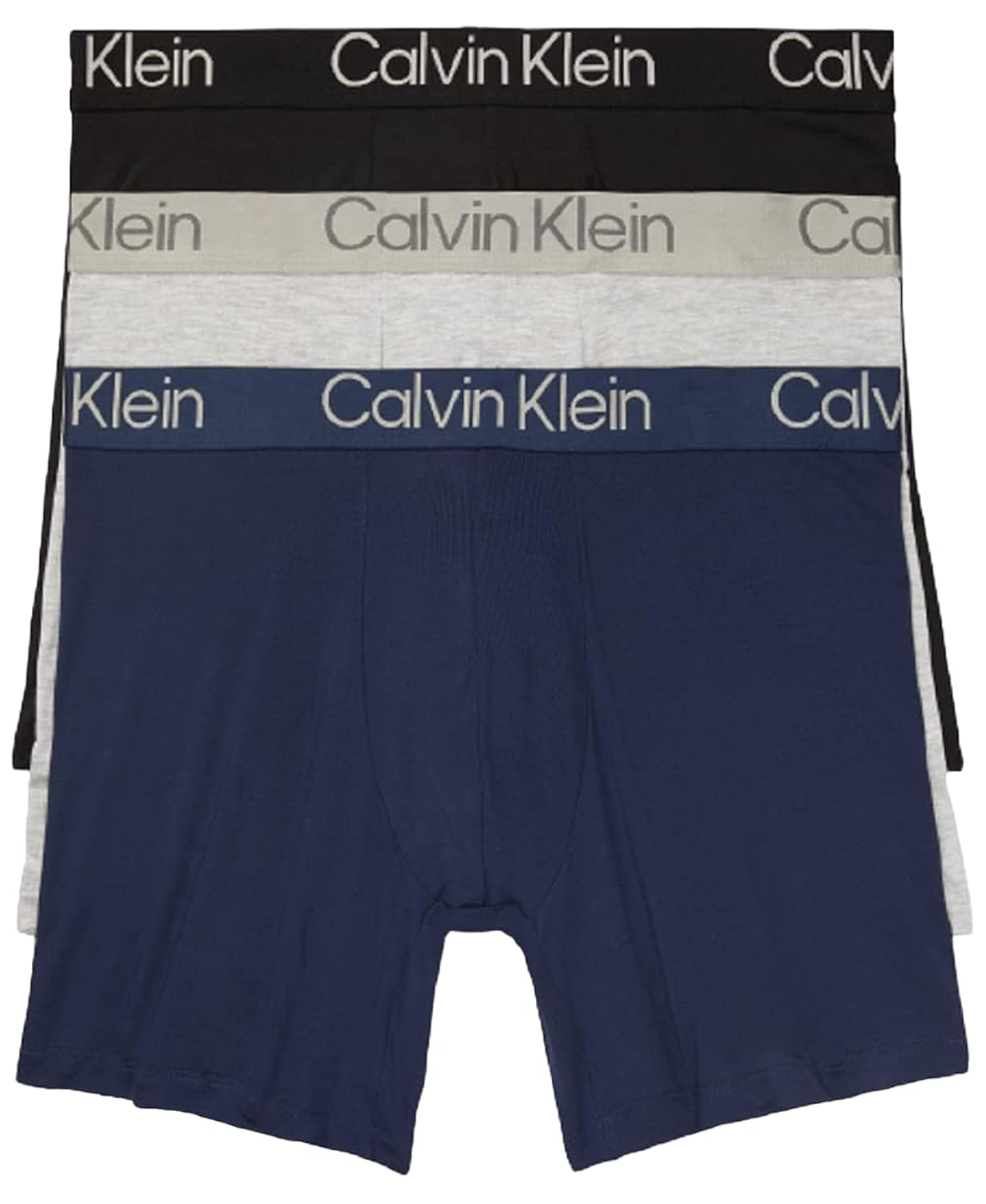 Ultra Soft Black, Blue, and Grey Modal Boxer Briefs - Small