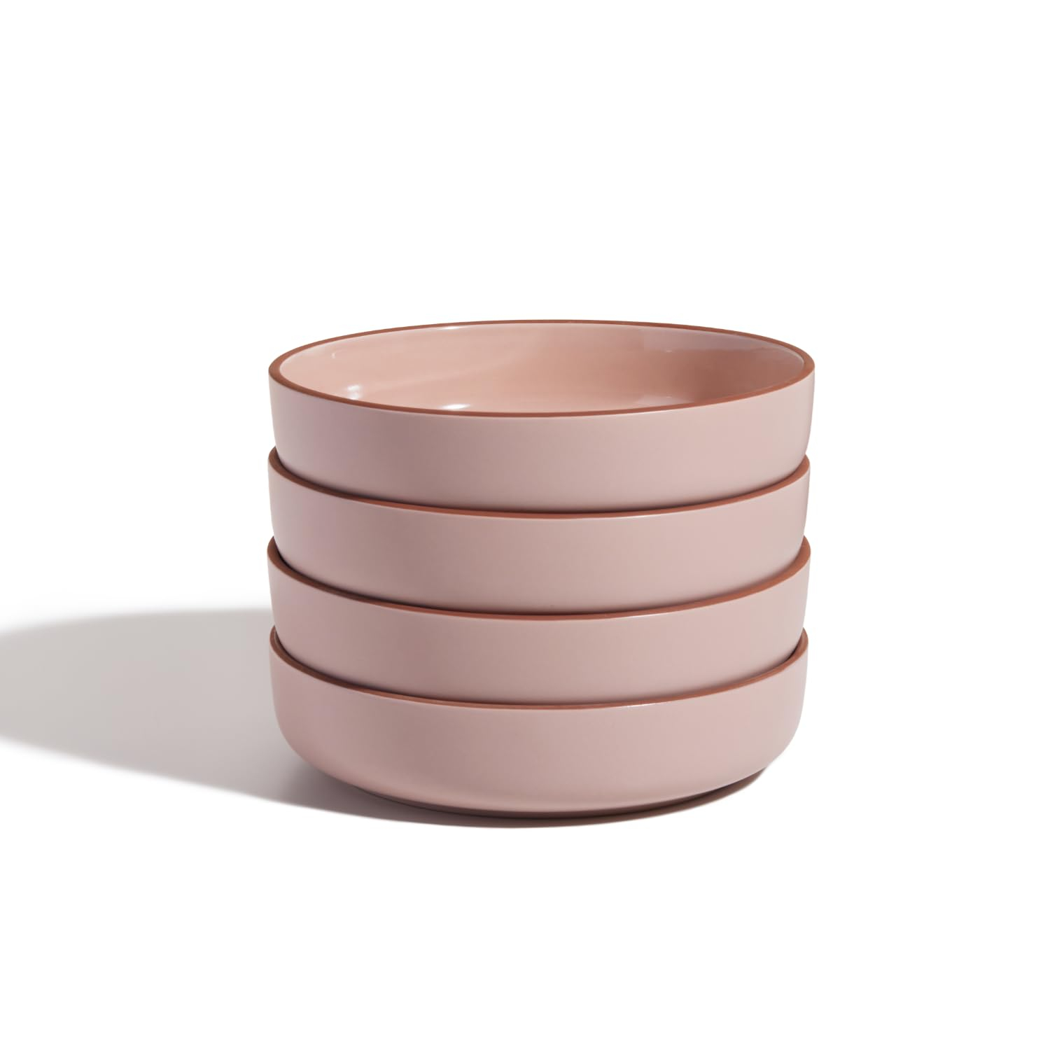 Our Place Dinner Bowls - Set of Four 8.5" Handcrafted Ceramic Pasta Bowls | Deep Plate Bowl Hybrid for Salads, Rice & More | Chip-Resistant, Restaurant-Grade, Stackable, Modular Design | Spice