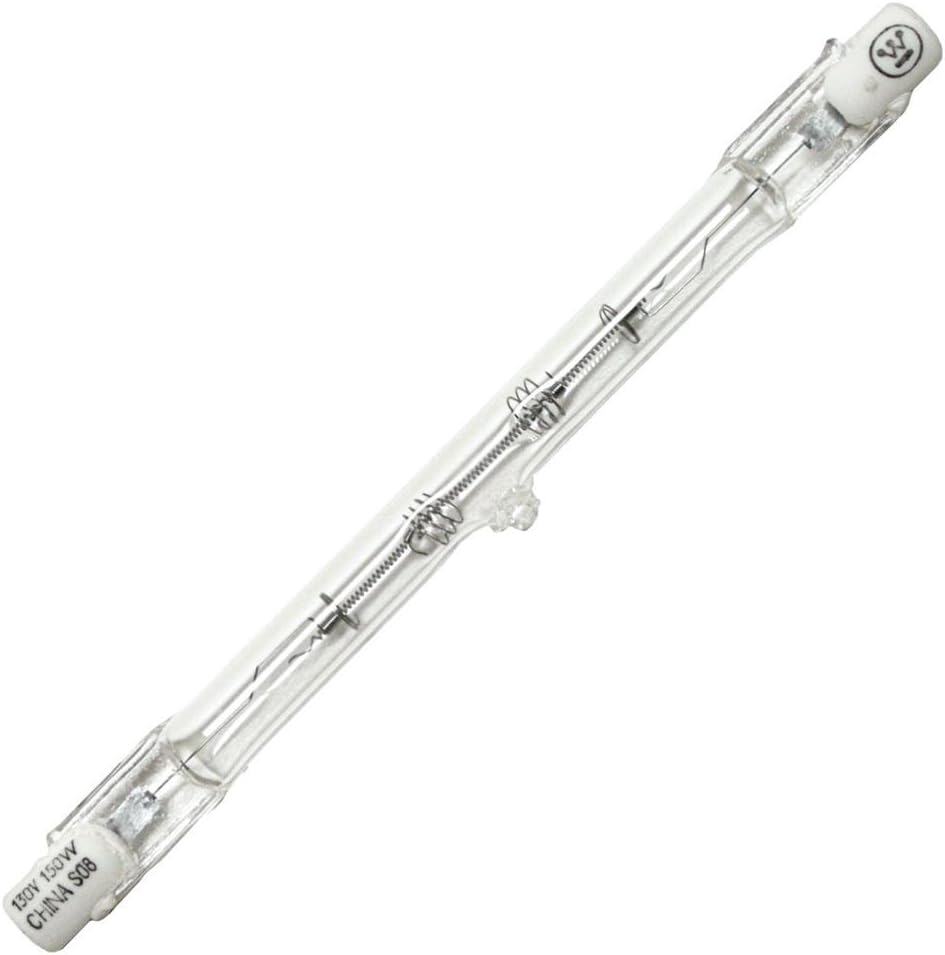 Clear Double-Ended Halogen Light Bulb for Commercial Use