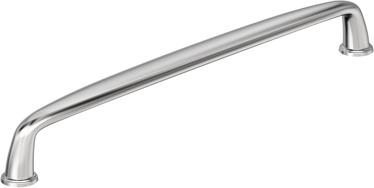 Amerock Kane 8-13/16 inch (224mm) Center-to-Center Polished Chrome Cabinet Pull