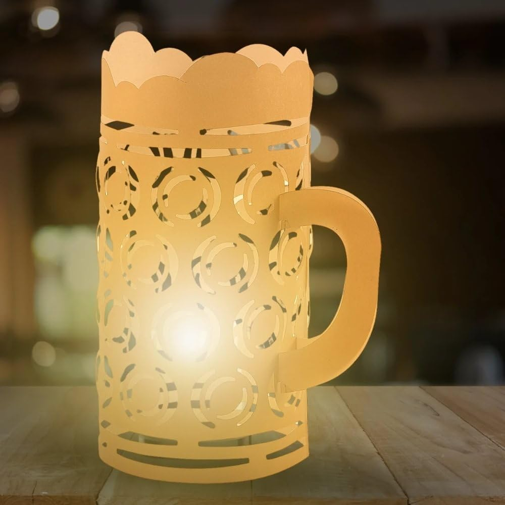 Fun Express Oktoberfest Luminary Beer Mugs, 12 Pieces
