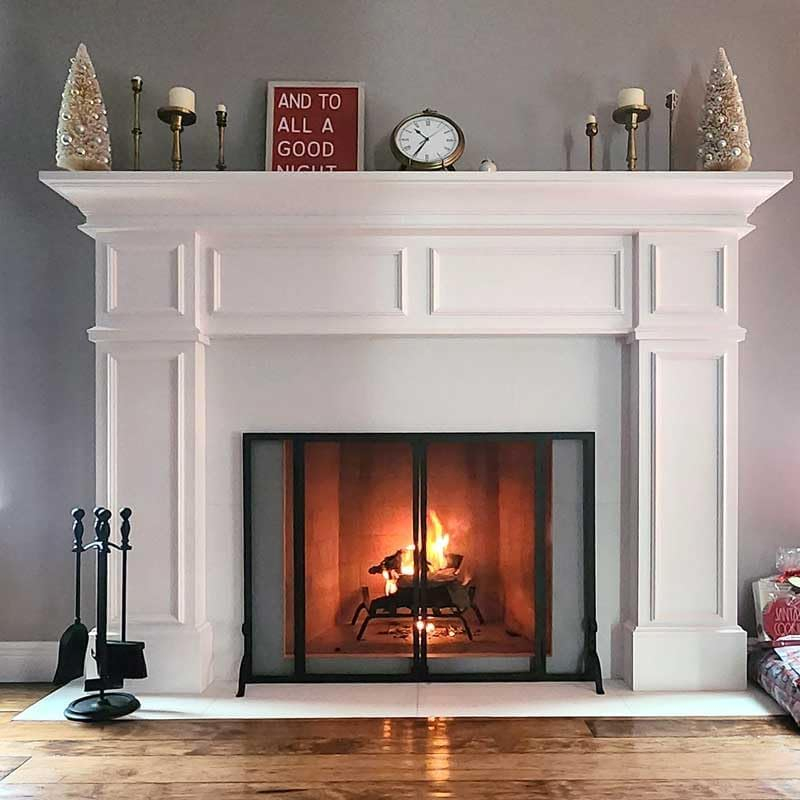 Pilgrim Home and Hearth FGND Full Height Door Fireplace Screen, Black