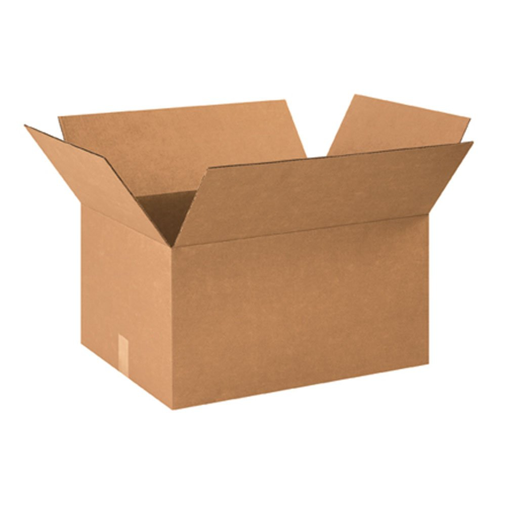 Medium Brown Corrugated Storage and Shipping Boxes, Pack of 10