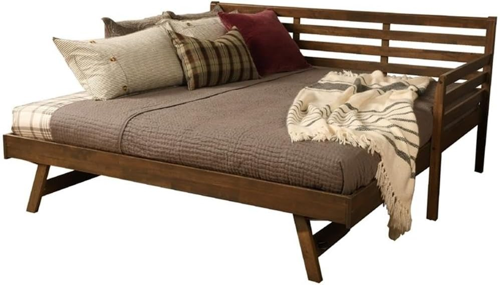 Kodiak Furniture Twin to King Size Daybed in Wood in Rustic Walnut