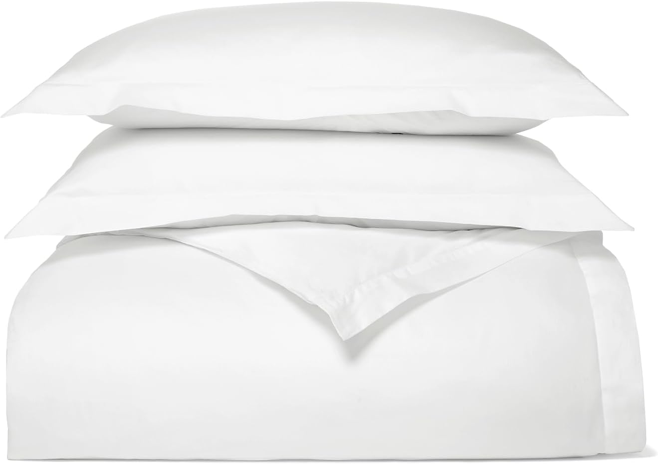 Luxurious Full/Queen White Organic Cotton Duvet Set