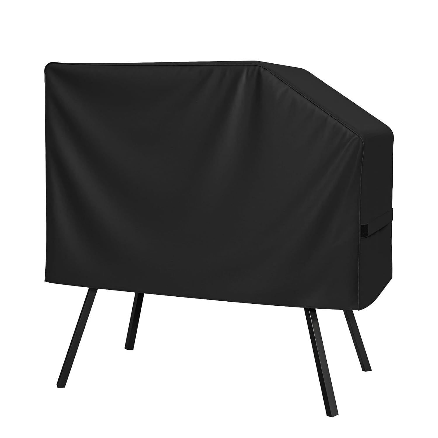 SHINESTAR Griddle Cover for Blackstone 22" and 28" Single Shelf Griddle Cover with Hood and Stand, Waterproof BBQ Cover with Double Straps, Lightweight & Fade Resistant, Black