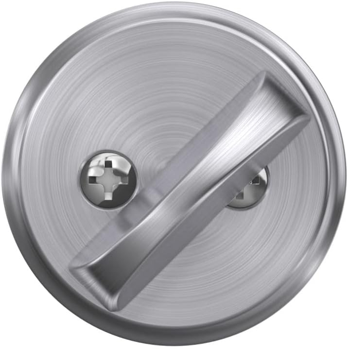 Schlage B80 Cerrojo Residencial de una Cara - Cromado