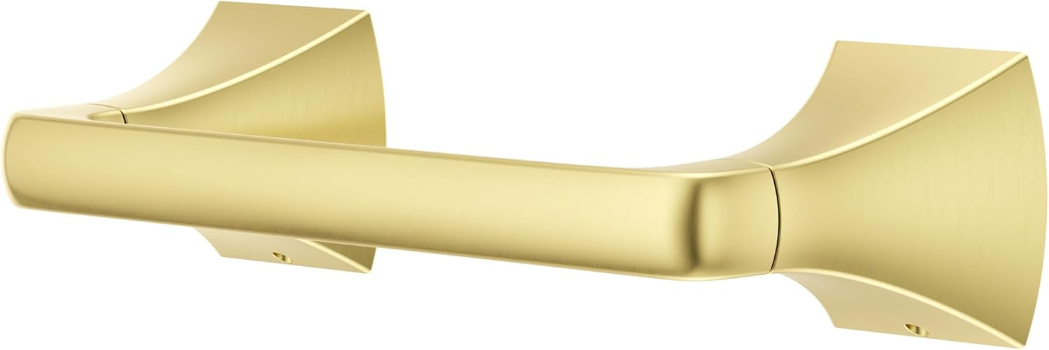 Pfister Bph-Bie0 Bruxie Wall Mounted Pivoting Toilet Paper Holder - Gold