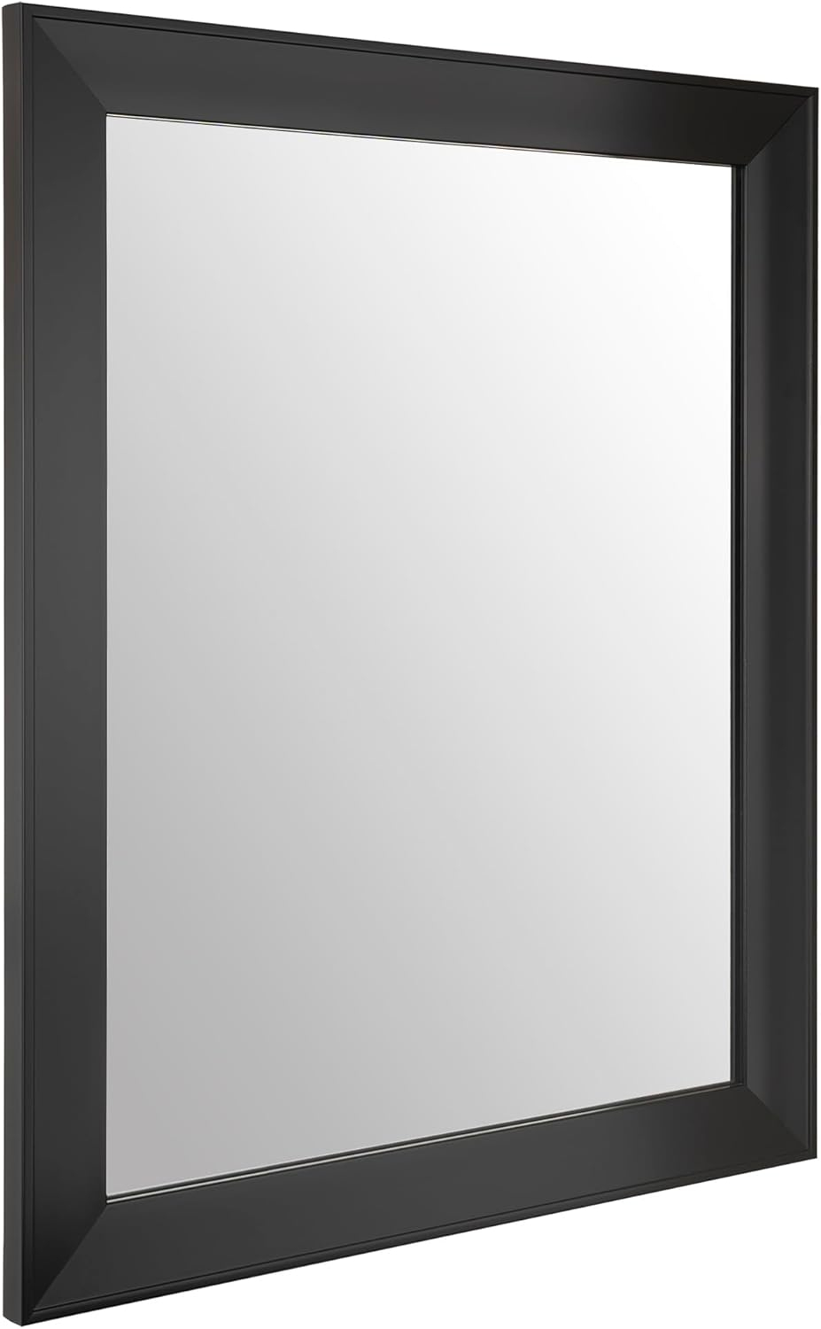 Amazon Basics Rectangular Wall Mount Mirror 16" x 20" - Standard Trim, Black