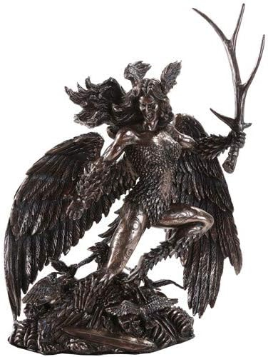 Bronze Celtic Warrior Queen Morrigan Statue 10.75 Inch