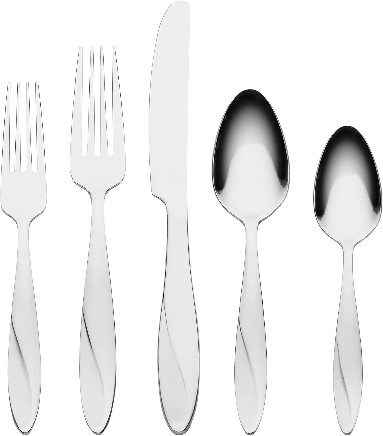 Oneida Simmer 65-Piece Mirror Stainless Steel Flatware Set (Service for 12)