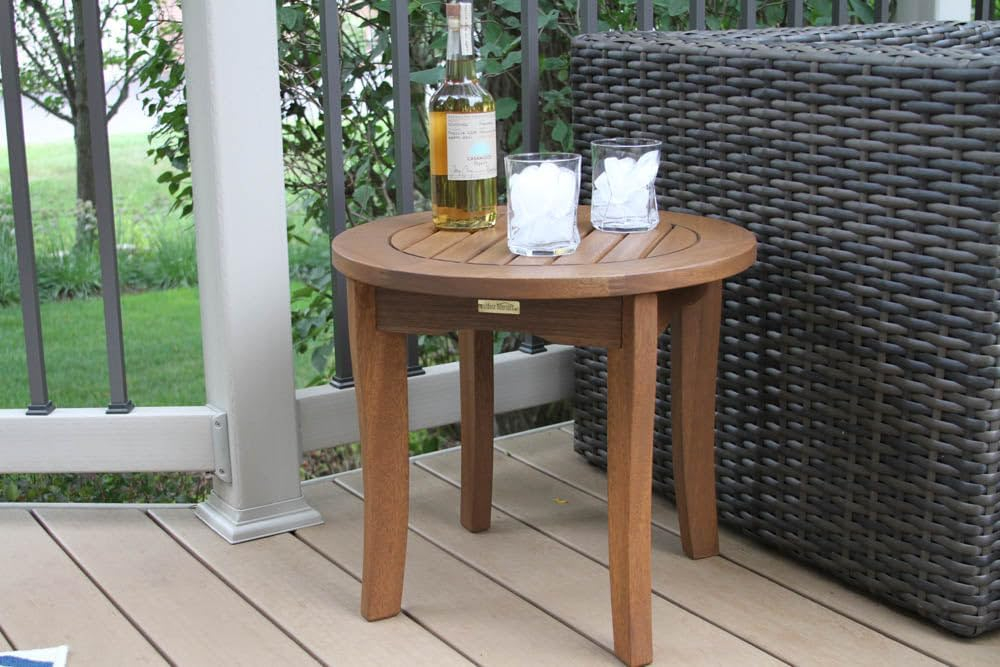 Vineyard Eucalyptus Round End Table