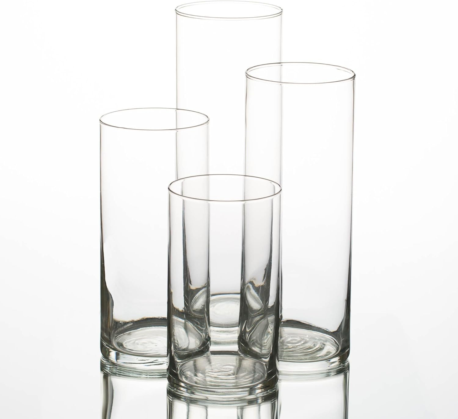 Richland Pillar White Candles & Eastland Cylinder Holders Set of 48