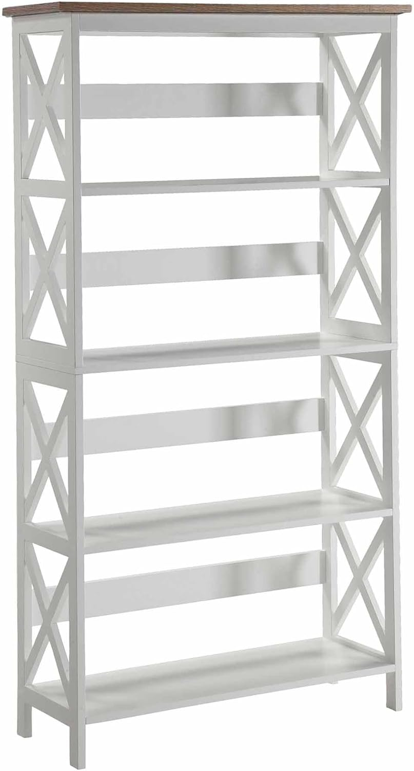 Convenience Concepts Oxford 5 Tier Bookcase, Multiple Finishes