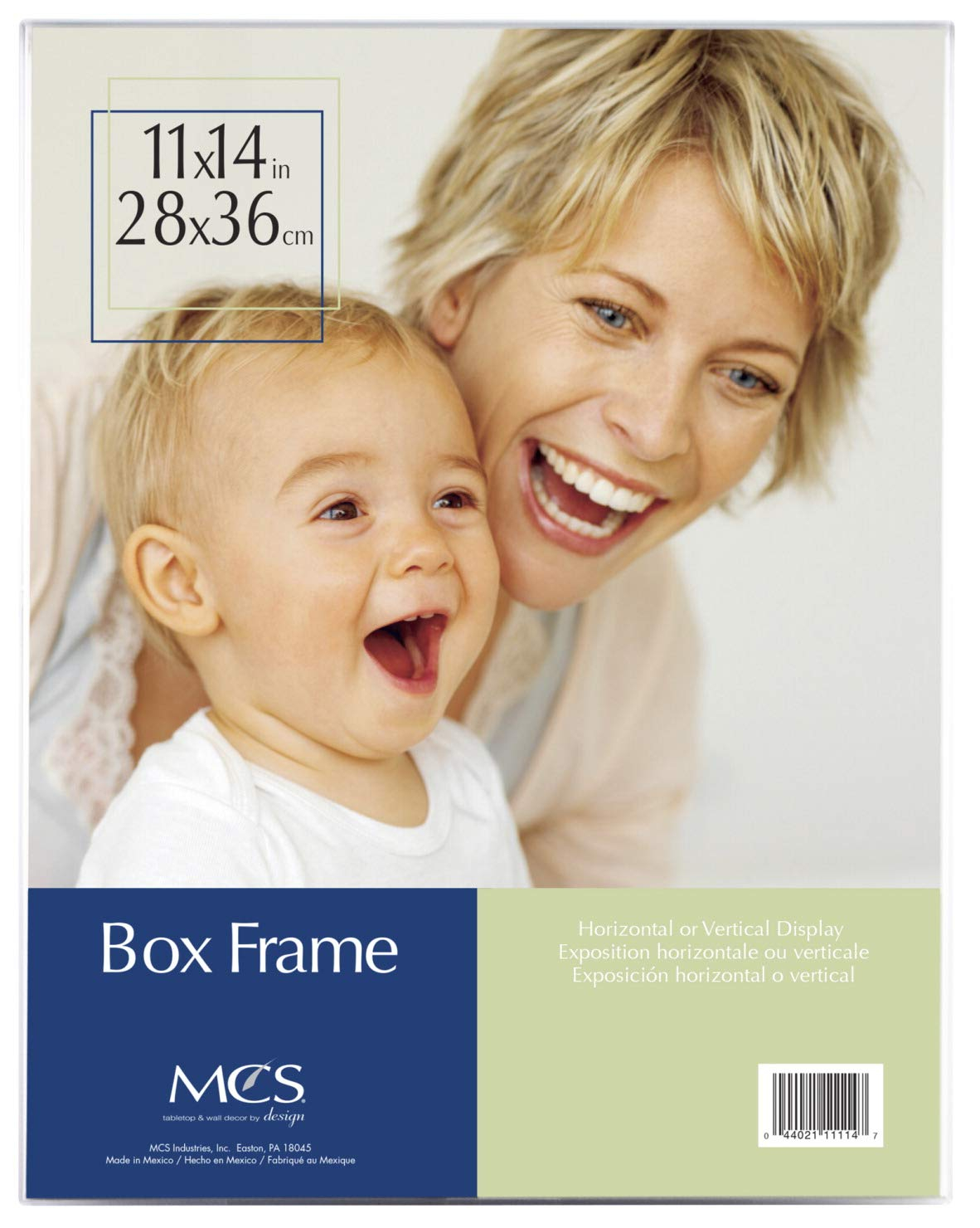 MCS Plastic Box Frame, 11 X 14 X 1-1/4 in, Clear