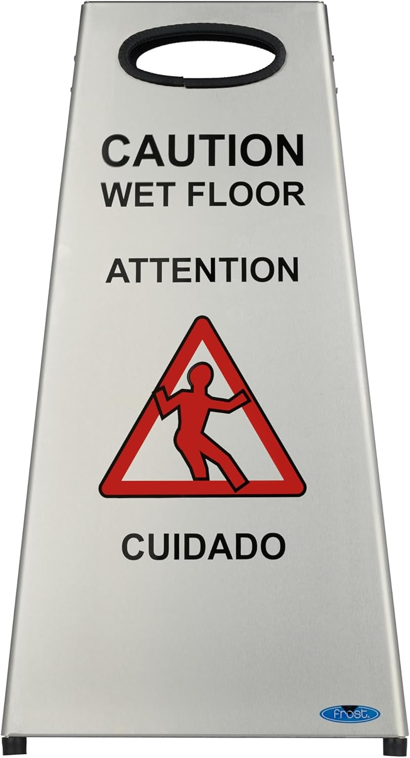 Stainless Steel Wet Floor Sign