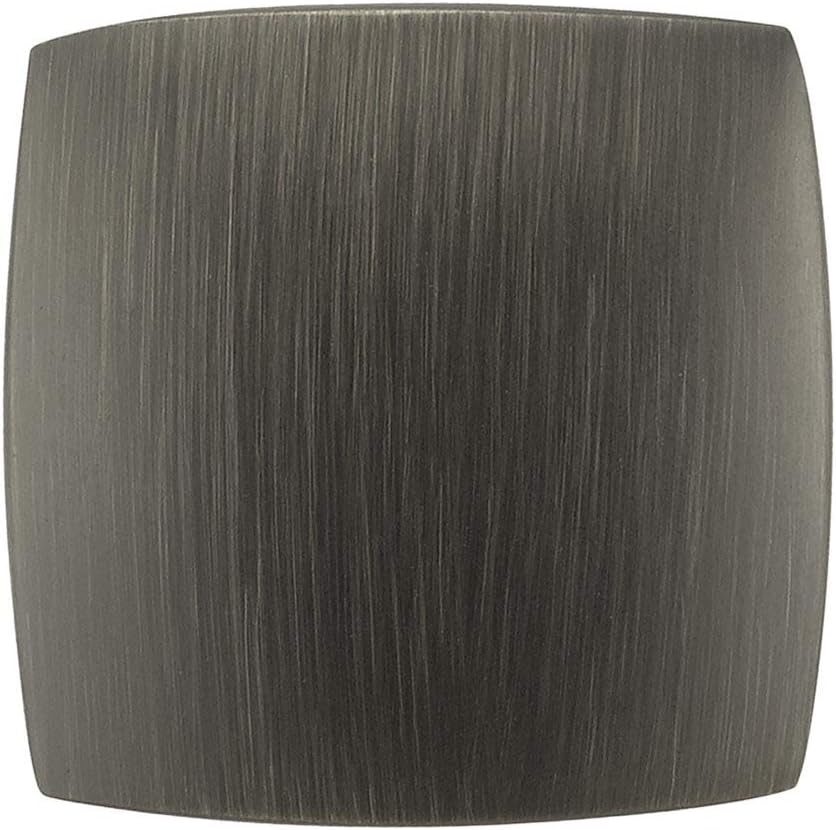 Richelieu Hardware BP814332143 Weston Collection 1 1/4-inch (31 mm) Antique Nickel Modern Square Cabinet and Drawer Knob for Kitchen, Bathroom, and Furniture