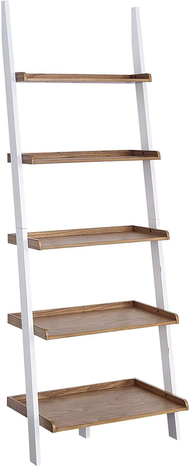 Convenience Concepts American Heritage Bookshelf Ladder, Driftwood/White