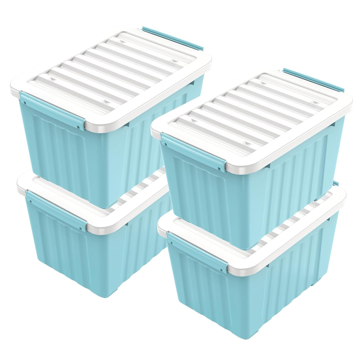 Blooming 97Quart Plastic Storage Bin, 97Quart-4Pack