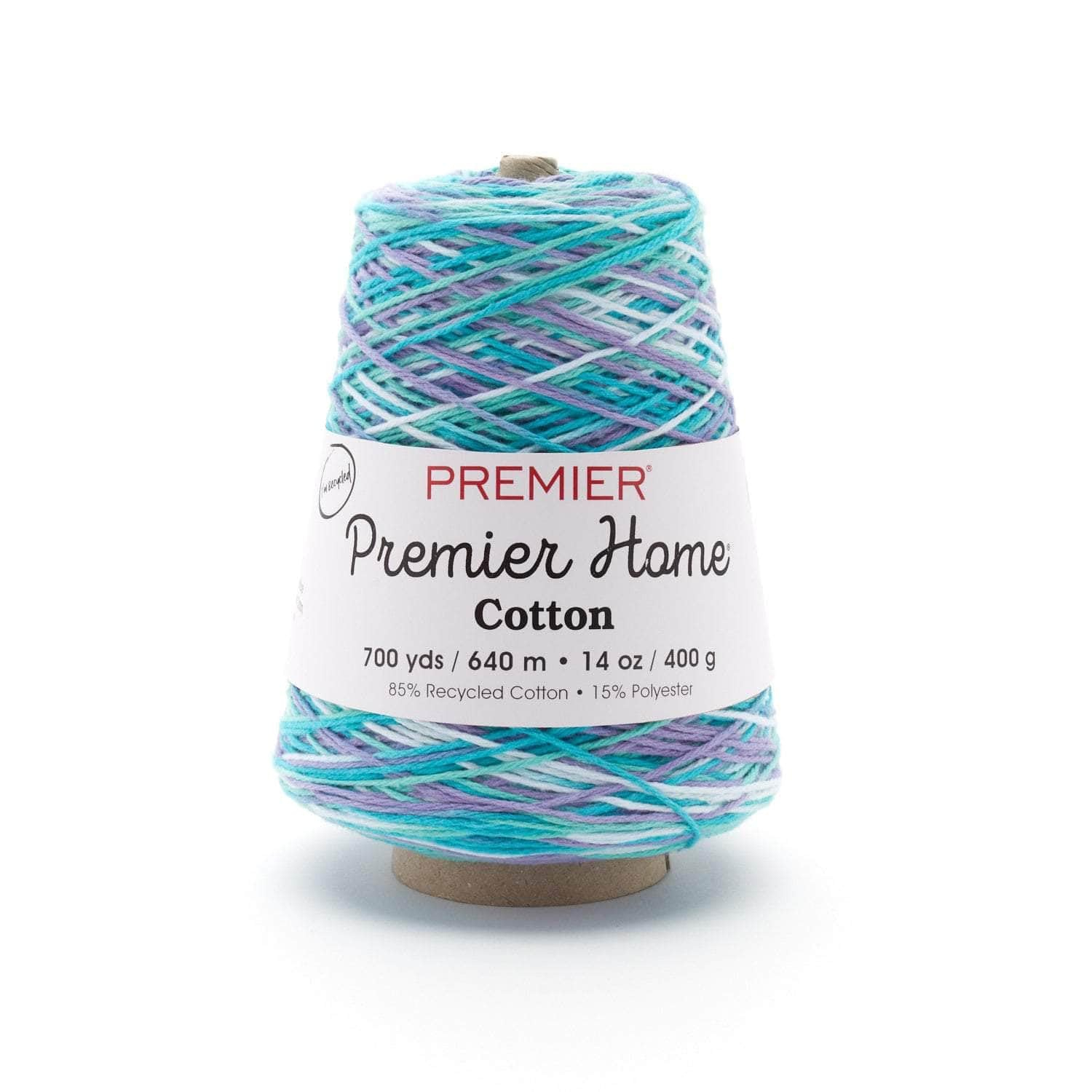 Premier Yarns Home Cotton Cone Yarn, Ideal Knitting and Crochet Supplies, Cotton-Polyester Blend, Multi, Water Lilies
