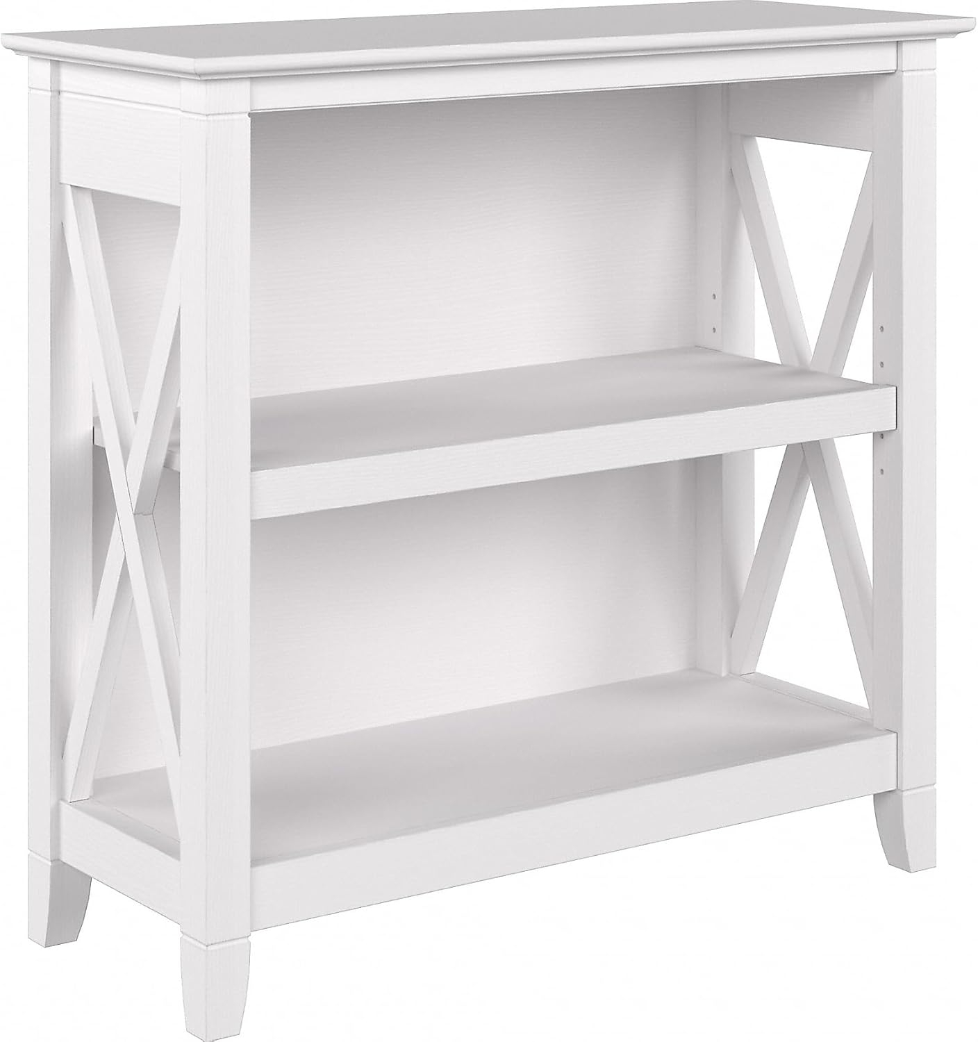 Key West Small 2 Shelf Bookcase in Pure White Oak - Engineered Wood