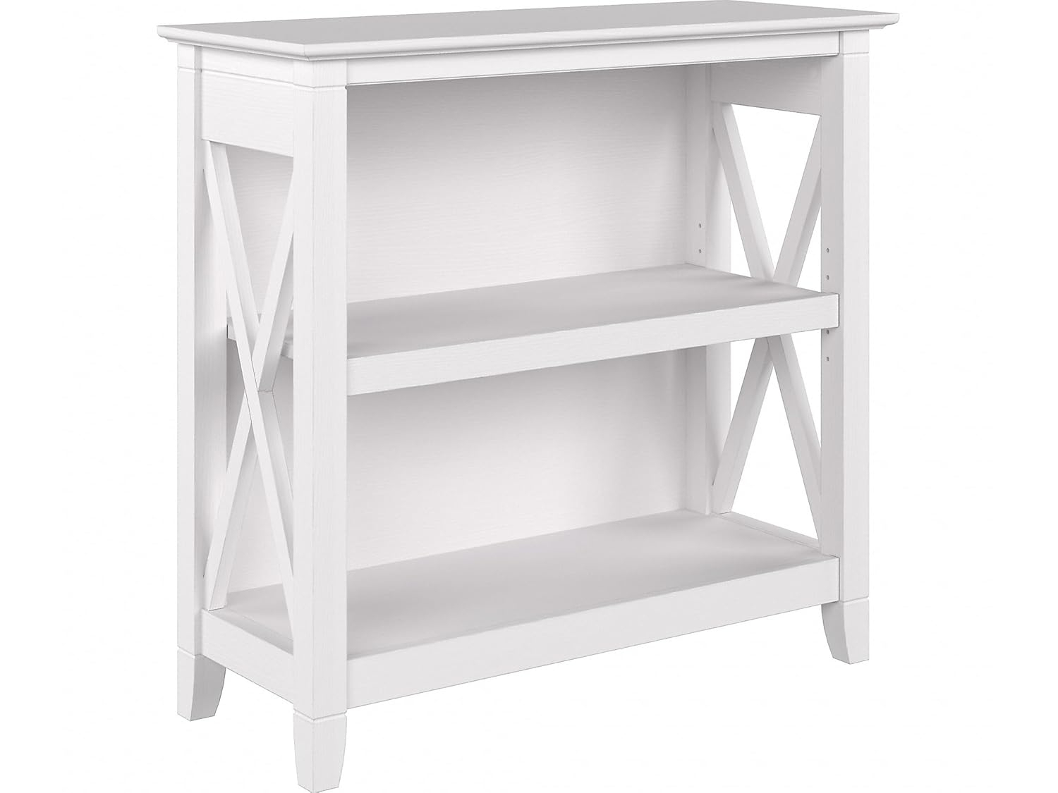 Key West Small 2 Shelf Bookcase in Pure White Oak - Engineered Wood