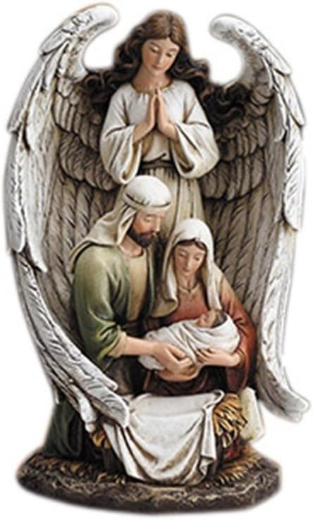 Guardian Angel with Holy Family Figure