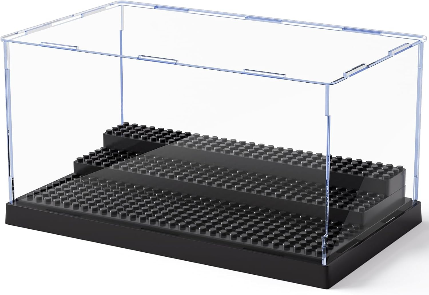 Display Case for Minifigure Action Figures Blocks, Removable Acrylic Display Box Storage for Collection Bricks Blocks Toys Models Minifigures